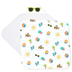 Beach Fun! Personalized Baby Hooded Beach & Pool Towel