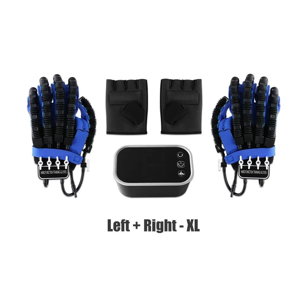 Pair of hand training gloves size XL - synchronized finger exercise
