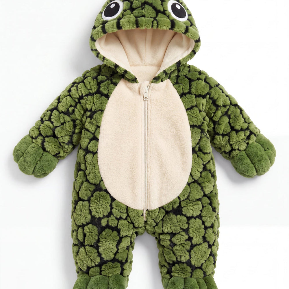 Cozy Turtle Baby Onesie - product photo 2