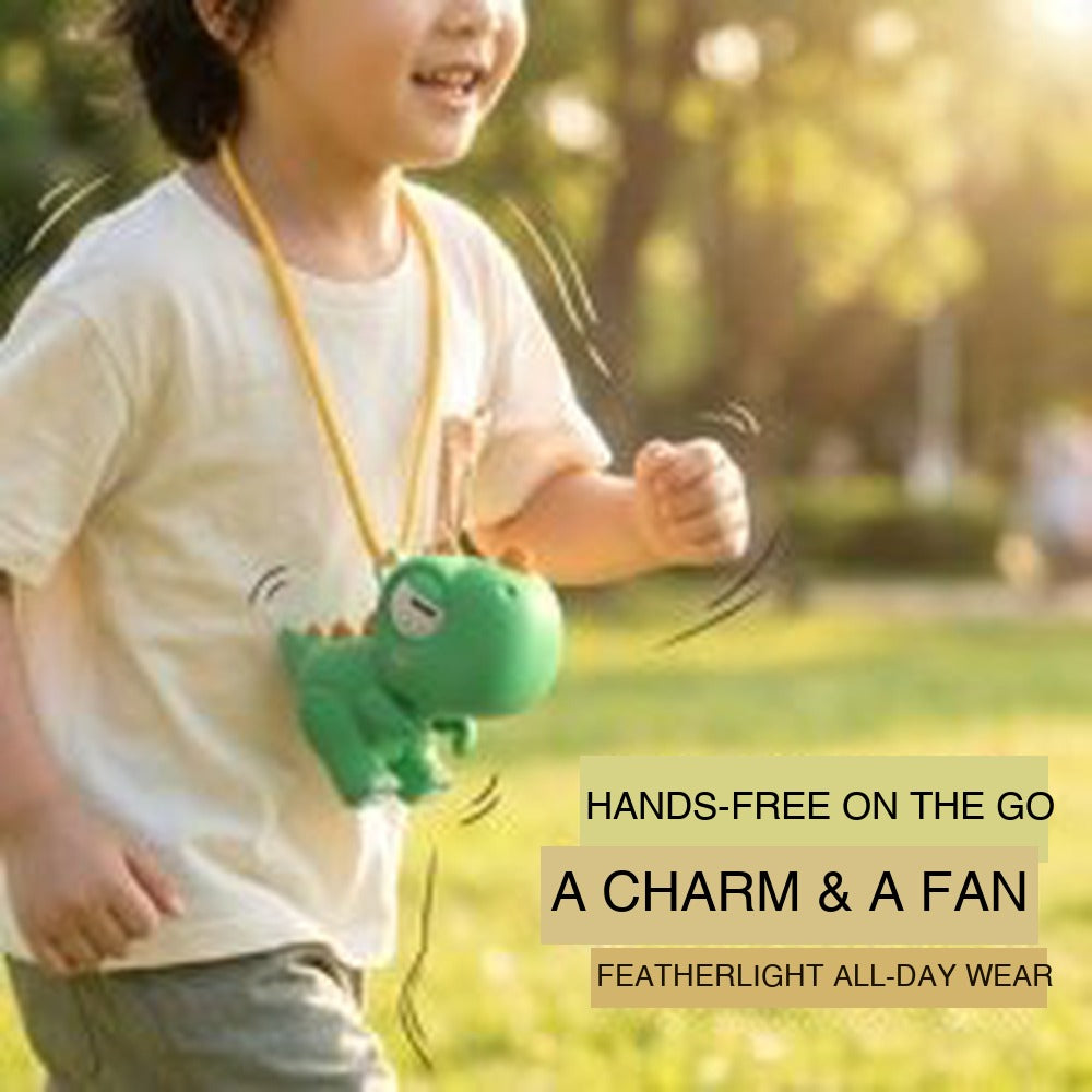 Animal mini fan close-up - 3 speed portable personal cooler detail