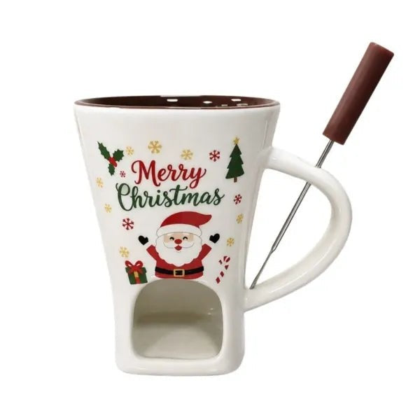 White Christmas colourway candle holder mug - snowy elegant white
