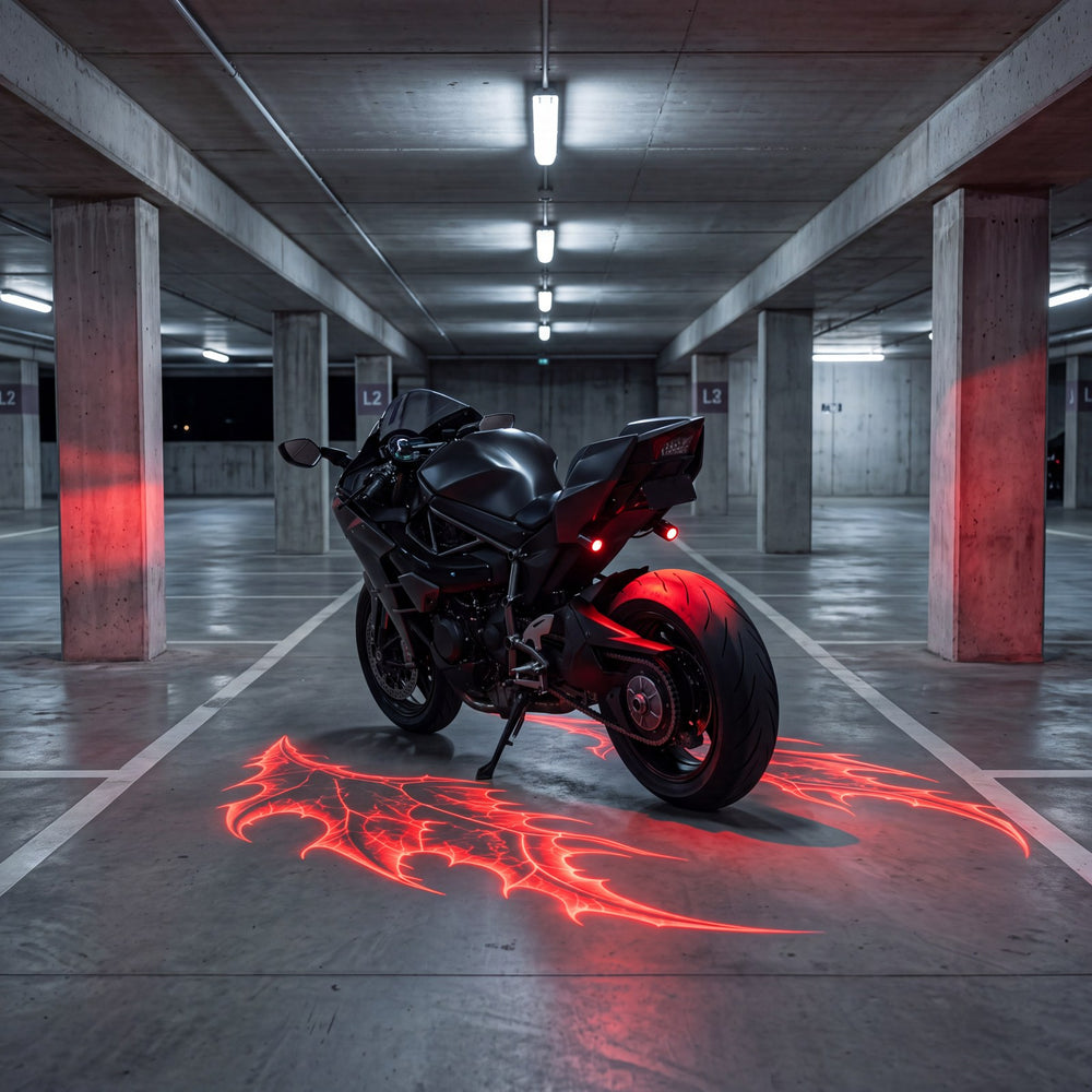 Angel Wing Projector Kit - bike meet parking lot projection display