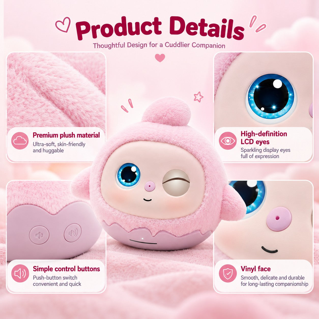 Rechargeable kids robot - USB charging and 4-5 hour playtime detail
